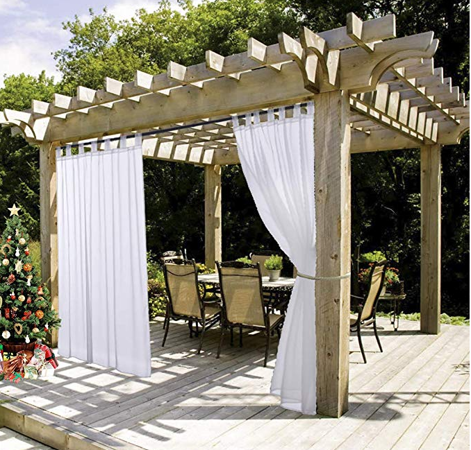 NICETOWN White Outdoor Curtain