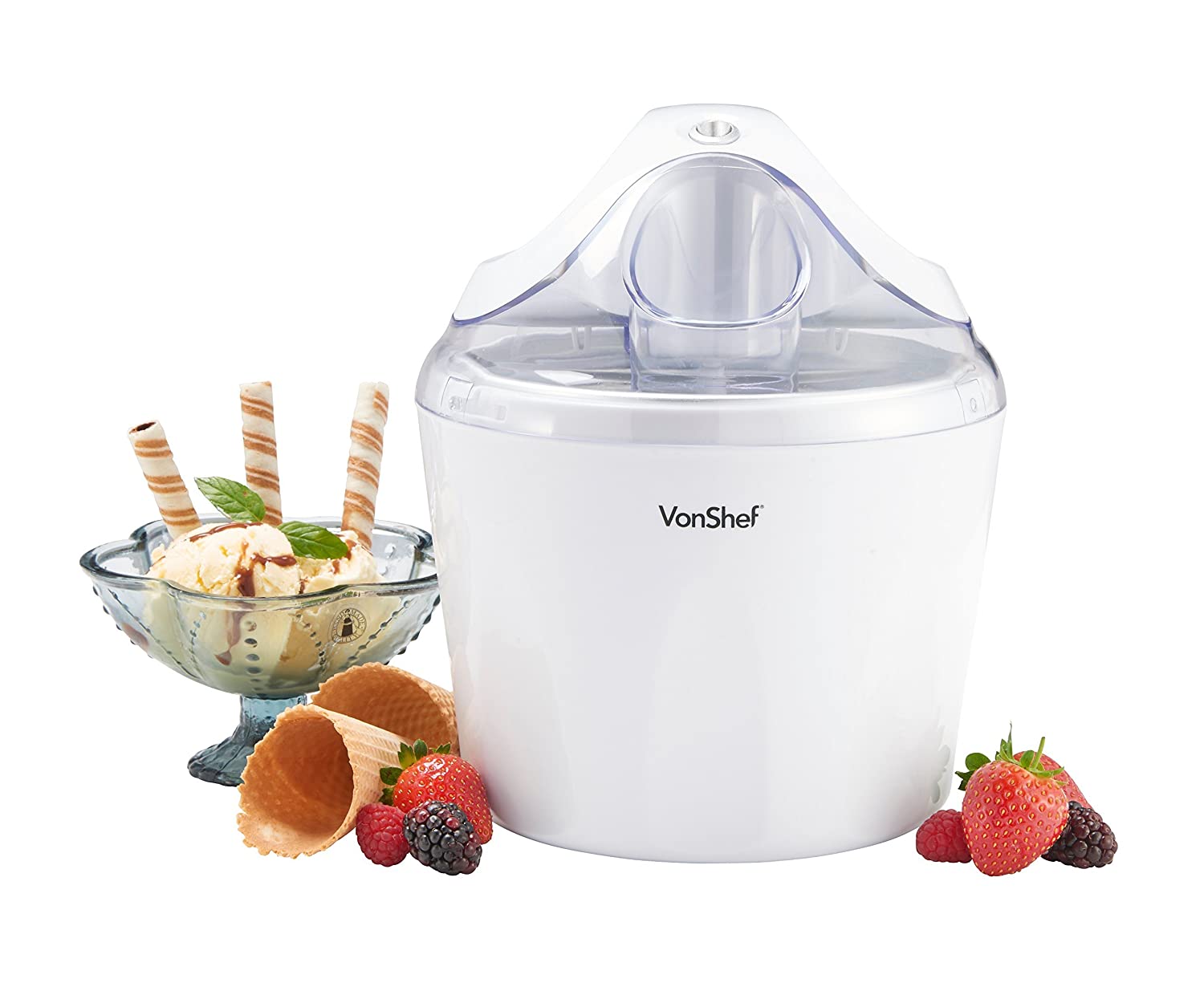 VonShef Ice Cream, Frozen Yogurt and Sorbet Maker Machine